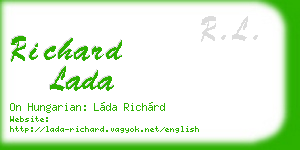 richard lada business card